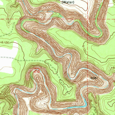 United States Geological Survey Potato Wash North, AZ (1971, 24000-Scale) digital map