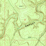 United States Geological Survey Potato Wash South, AZ (1971, 24000-Scale) digital map