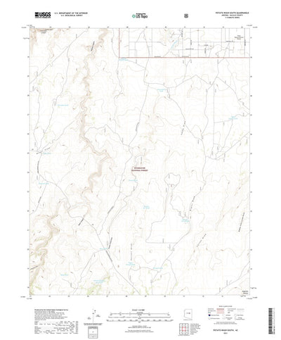 United States Geological Survey Potato Wash South, AZ (2021, 24000-Scale) digital map