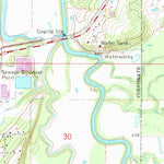 United States Geological Survey Poteau East, OK (1968, 24000-Scale) digital map