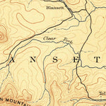 United States Geological Survey Poteau Mountain, AR-OK (1890, 125000-Scale) digital map