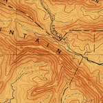 United States Geological Survey Poteau Mountain, AR-OK (1899, 125000-Scale) digital map