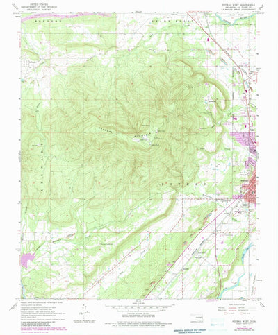 United States Geological Survey Poteau West, OK (1968, 24000-Scale) digital map