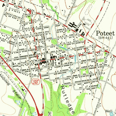 United States Geological Survey Poteet, TX (1968, 24000-Scale) digital map