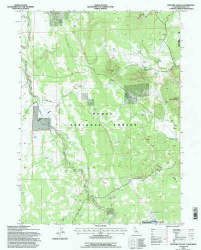 United States Geological Survey Pothole Valley, CA (1993, 24000-Scale) digital map