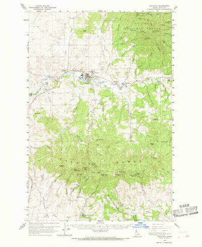 United States Geological Survey Potlatch, ID (1960, 62500-Scale) digital map