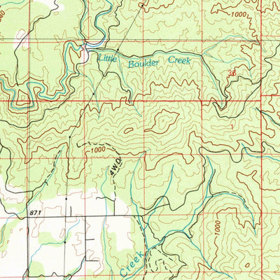 United States Geological Survey Potlatch, ID (1981, 100000-Scale) digital map