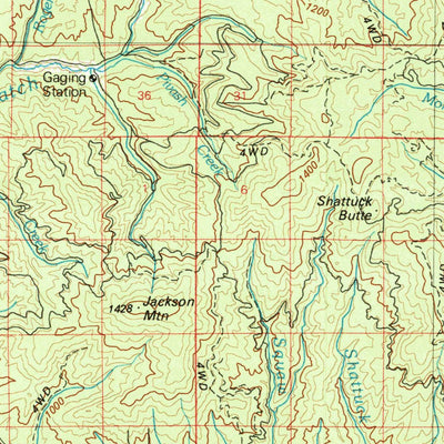 United States Geological Survey Potlatch, ID (1981, 100000-Scale) digital map