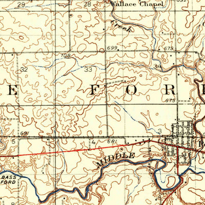 United States Geological Survey Potomac, IL (1936, 62500-Scale) digital map
