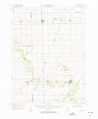 United States Geological Survey Potomac, IL (1957, 62500-Scale) digital map