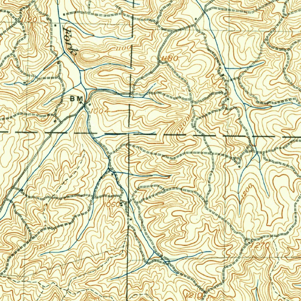 Potosi, MO (1906, 62500Scale) Map by United States Geological Survey