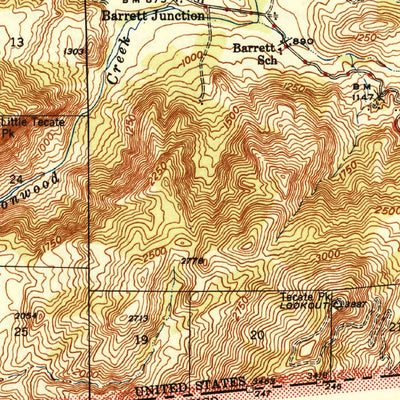 United States Geological Survey Potrero, CA (1944, 62500-Scale) digital map