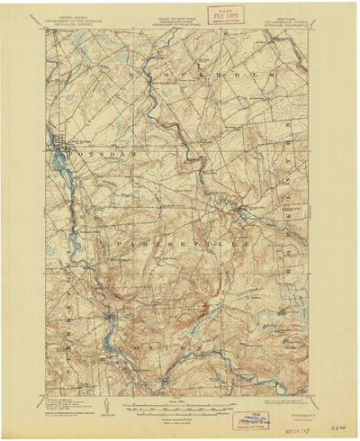 United States Geological Survey Potsdam, NY (1908, 62500-Scale) digital map