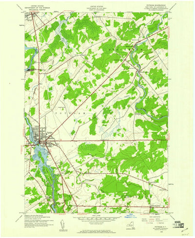 United States Geological Survey Potsdam, NY (1943, 24000-Scale) digital map