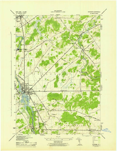 United States Geological Survey Potsdam, NY (1943, 31680-Scale) digital map
