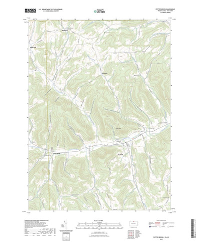 United States Geological Survey Potter Brook, PA (2023, 24000-Scale) digital map