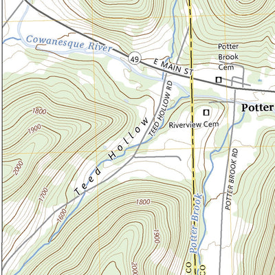 United States Geological Survey Potter Brook, PA (2023, 24000-Scale) digital map