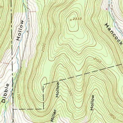 United States Geological Survey Potter Brook, PA-NY (1957, 24000-Scale) digital map
