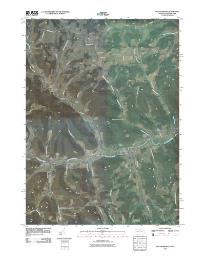 United States Geological Survey Potter Brook, PA-NY (2010, 24000-Scale) digital map