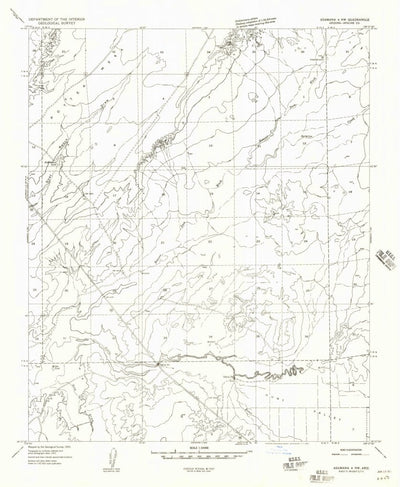 United States Geological Survey Potter Mesa Tank, AZ (1955, 24000-Scale) digital map