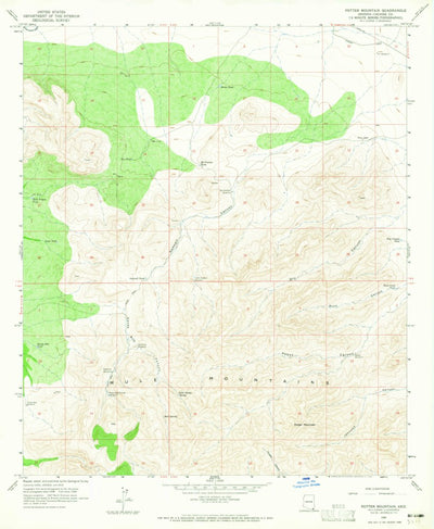 United States Geological Survey Potter Mountain, AZ (1958, 24000-Scale) digital map