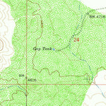 United States Geological Survey Potter Mountain, AZ (1958, 24000-Scale) digital map