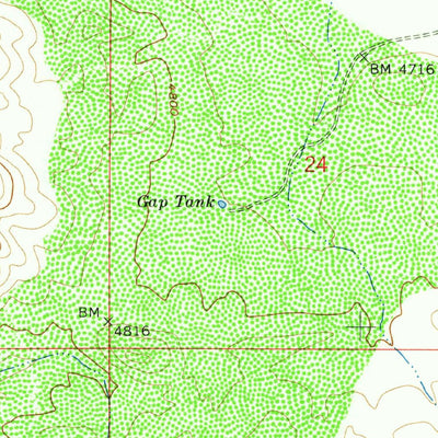 United States Geological Survey Potter Mountain, AZ (1958, 24000-Scale) digital map