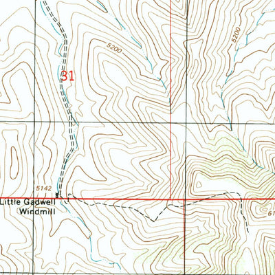 United States Geological Survey Potter Mountain, AZ (1996, 24000-Scale) digital map