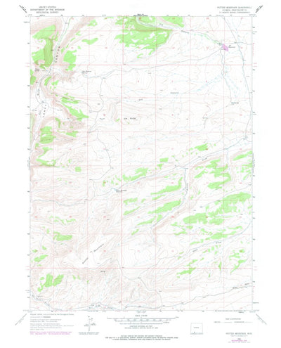United States Geological Survey Potter Mountain, WY (1963, 24000-Scale) digital map
