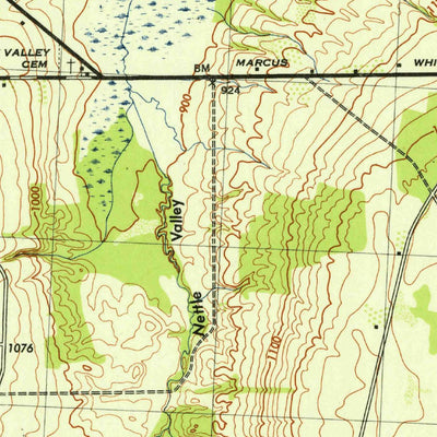 United States Geological Survey Potter, NY (1942, 31680-Scale) digital map