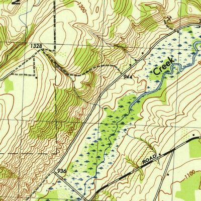 United States Geological Survey Potter, NY (1942, 31680-Scale) digital map