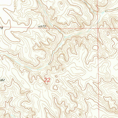 United States Geological Survey Potter SE, NE-CO (1972, 24000-Scale) digital map