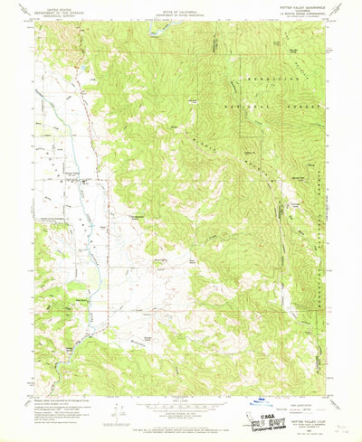 United States Geological Survey Potter Valley, CA (1960, 24000-Scale) digital map