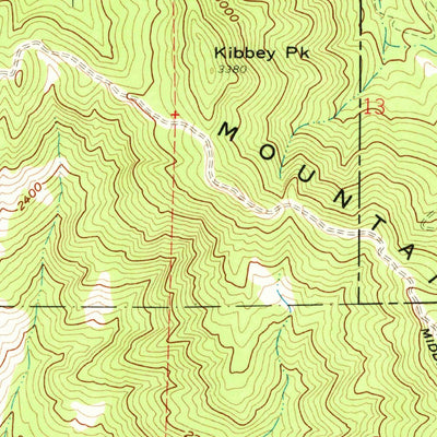United States Geological Survey Potter Valley, CA (1960, 24000-Scale) digital map