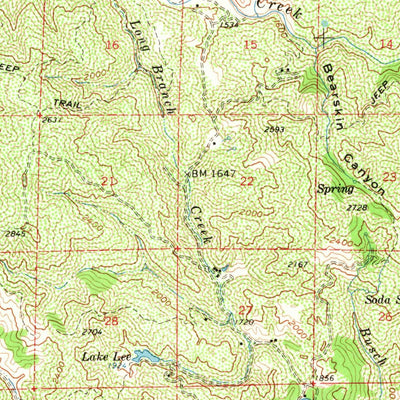 United States Geological Survey Potter Valley, CA (1960, 62500-Scale) digital map