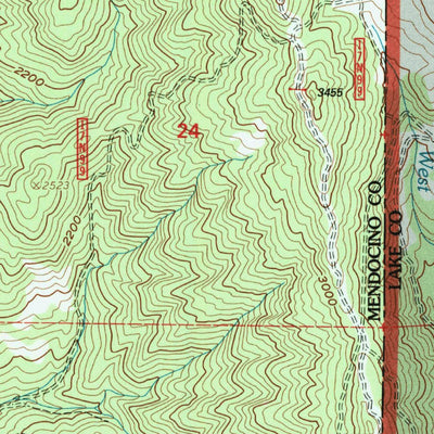 United States Geological Survey Potter Valley, CA (1996, 24000-Scale) digital map