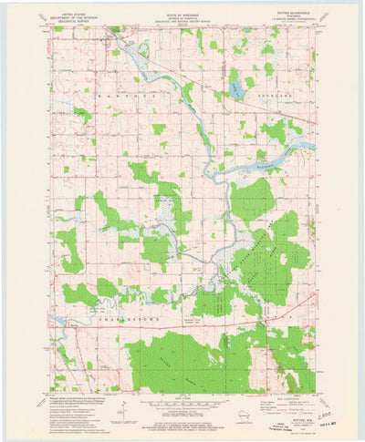 United States Geological Survey Potter, WI (1974, 24000-Scale) digital map