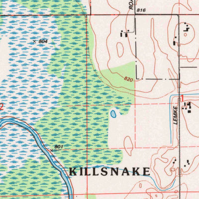 United States Geological Survey Potter, WI (1993, 24000-Scale) digital map