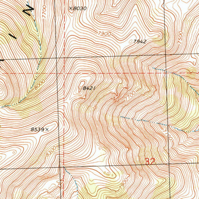 United States Geological Survey Potters Creek, UT (1991, 24000-Scale) digital map