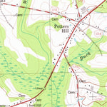 United States Geological Survey Potters Hill, NC (1980, 24000-Scale) digital map