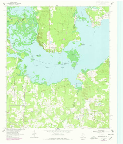United States Geological Survey Potters Point, TX-LA (1962, 24000-Scale) digital map