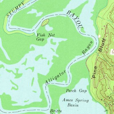 United States Geological Survey Potters Point, TX-LA (1962, 24000-Scale) digital map