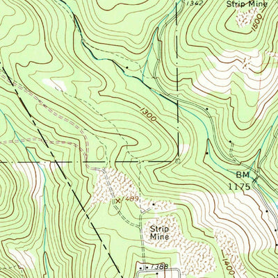 United States Geological Survey Pottersdale, PA (1959, 24000-Scale) digital map