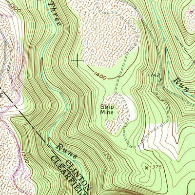 United States Geological Survey Pottersdale, PA (1959, 24000-Scale) digital map