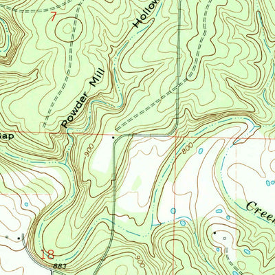 United States Geological Survey Pottersville, MO (1968, 24000-Scale) digital map
