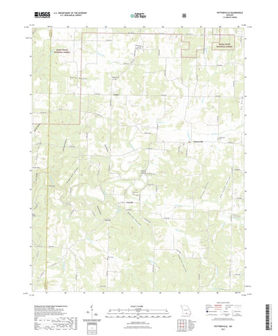 United States Geological Survey Pottersville, MO (2021, 24000-Scale) digital map