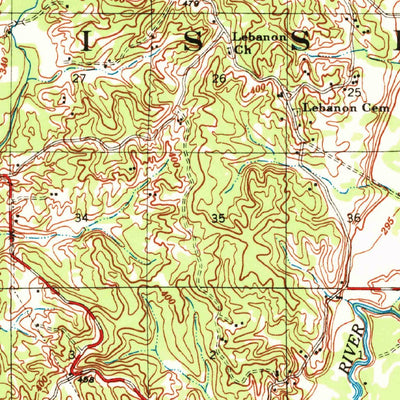 United States Geological Survey Potts Camp, MS (1944, 62500-Scale) digital map