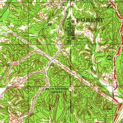 United States Geological Survey Potts Camp, MS (1945, 62500-Scale) digital map