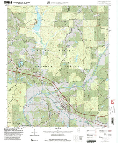United States Geological Survey Potts Camp, MS (2000, 24000-Scale) digital map
