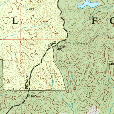 United States Geological Survey Potts Camp, MS (2000, 24000-Scale) digital map